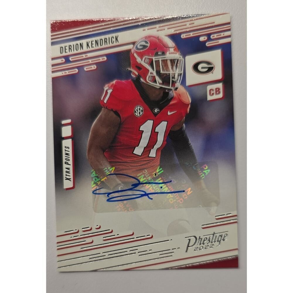 2022 Panini Draft Picks - Prestige Xtra Points Signatures Derion Kendrick